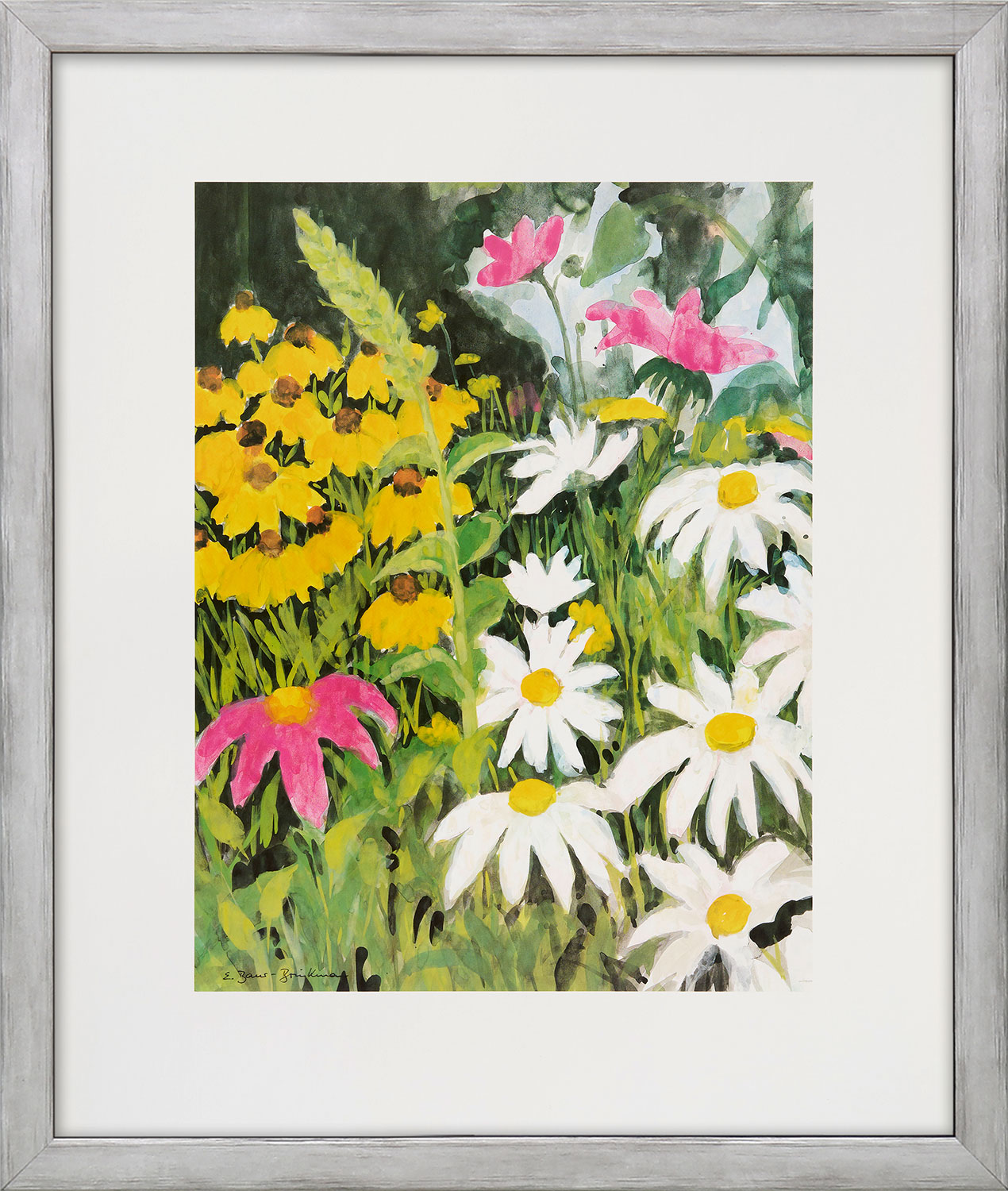 Eleonore Baur-Brinkman: Bild ‚Nolde Garten III‘, gerahmt