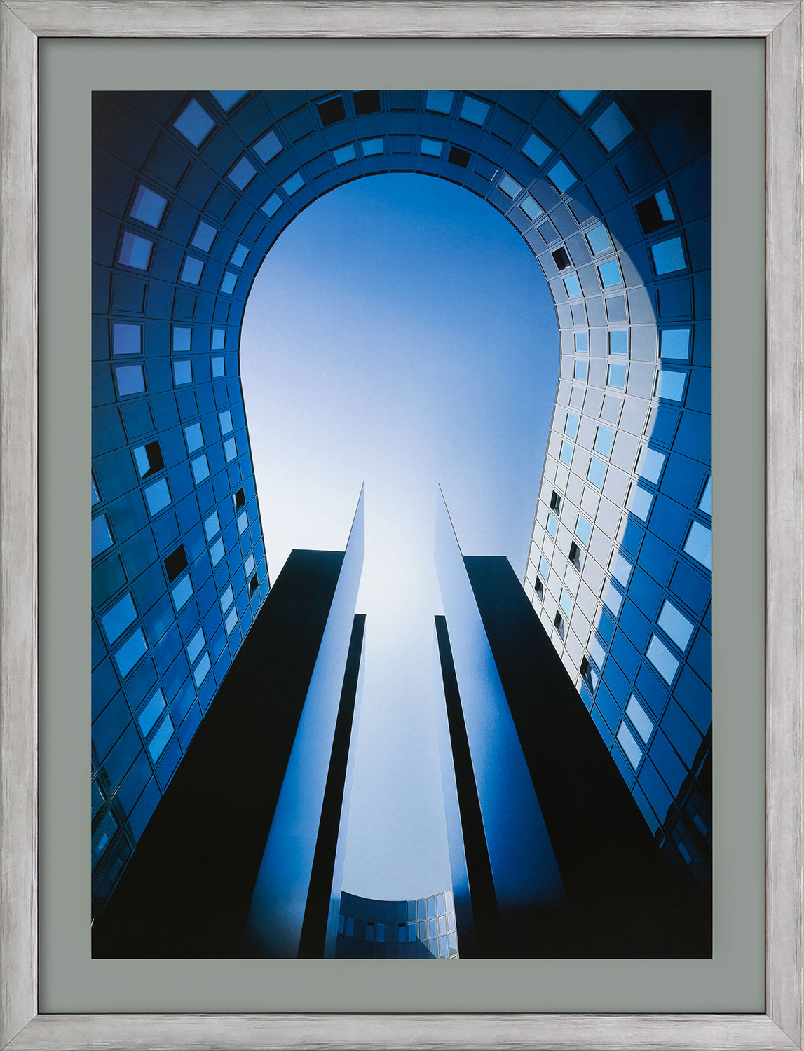 Oswald M. Ungers: Bild ‚Johannishaus Köln‘ (1999), gerahmt
