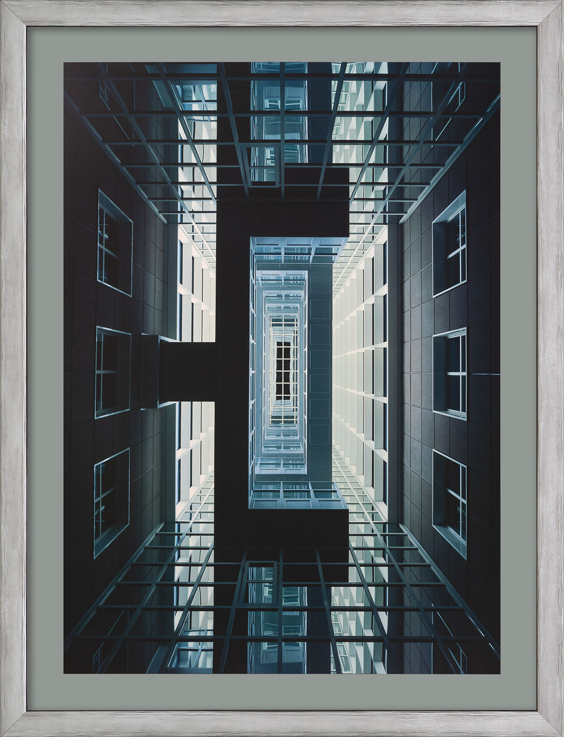 Oswald M. Ungers: Bild ‚Messehochhaus Frankfurt‘ (1999), gerahmt