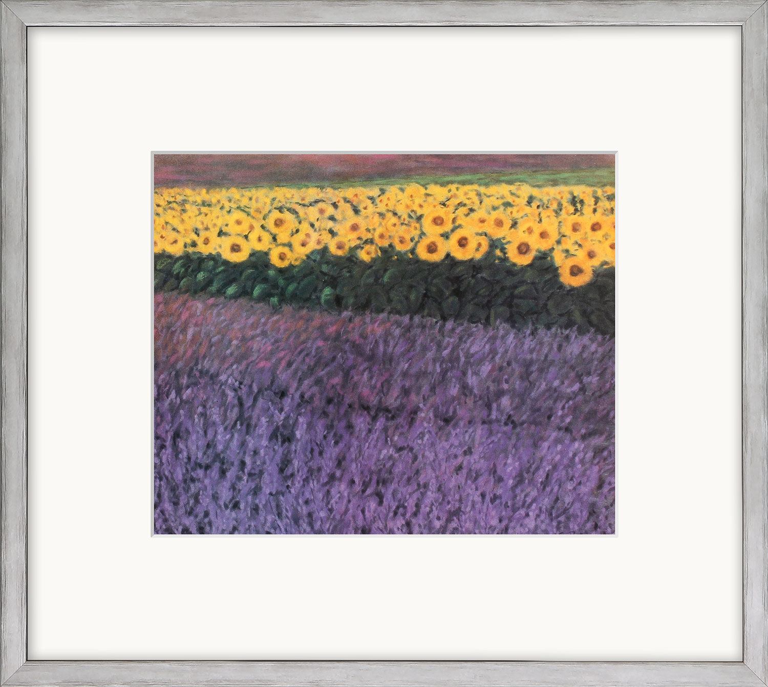 Eleonore Baur-Brinkman: Bild ‚Sonnenblumen‘, gerahmt