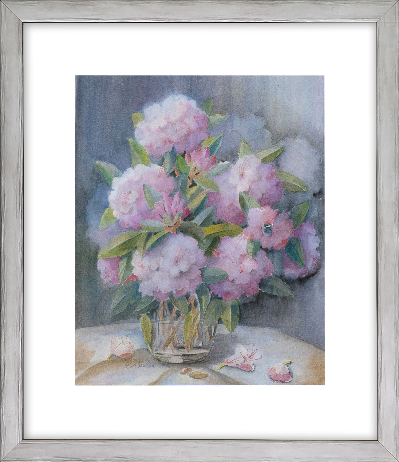 Gabriele von Hake: Bild ‚Rhododendron 2402‘, gerahmt