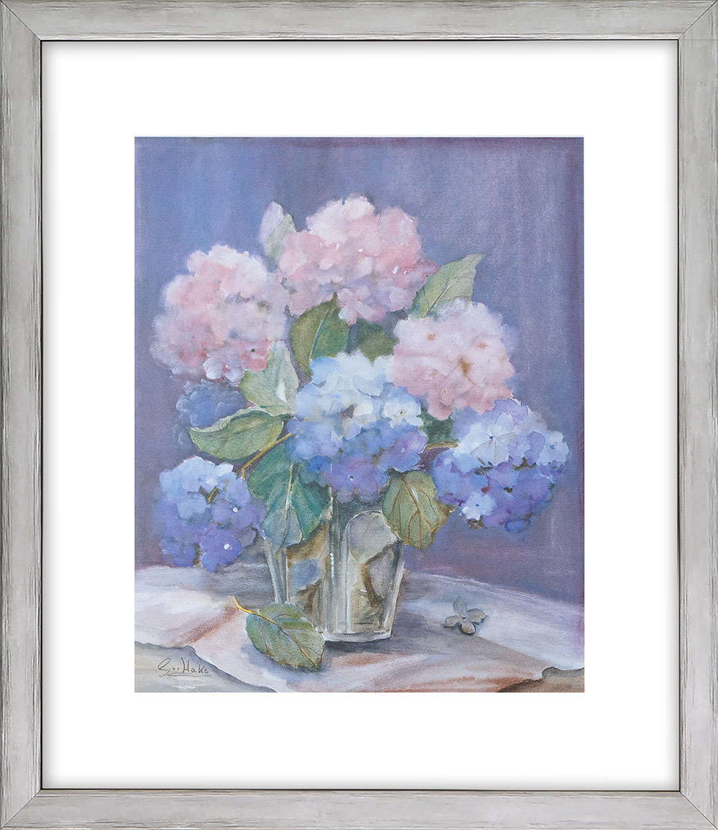 Gabriele von Hake: Bild ‚Hortensien 2401‘, gerahmt