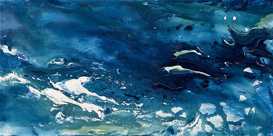 Susanne Pohlmann: Bild ‚Ocean of Desire 8‘ (2019) (Original / Unikat), auf Keilrahmen