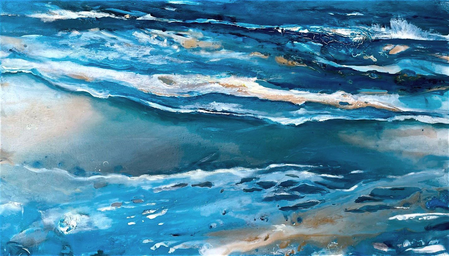 Susanne Pohlmann: Bild ‚Reflection of the Ocean 3‘ (2021) (Original / Unikat), auf Keilrahmen