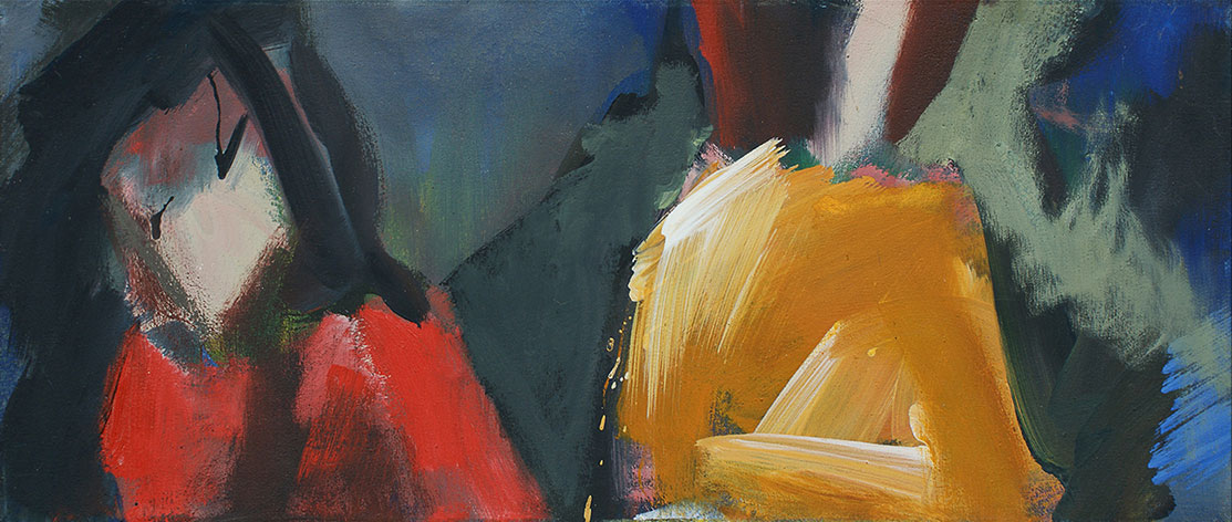 Klaus Dobrunz: Bild ‚Gleis 11‘ (1997) (Original / Unikat), auf Keilrahmen