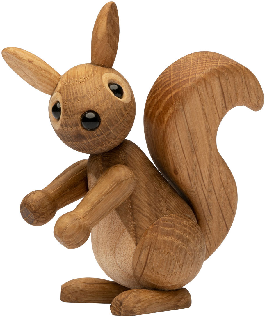 Spring Copenhagen: Holzfigur ‚Eichhörnchen-Baby Peanut‘ – Design Chresten Sommer