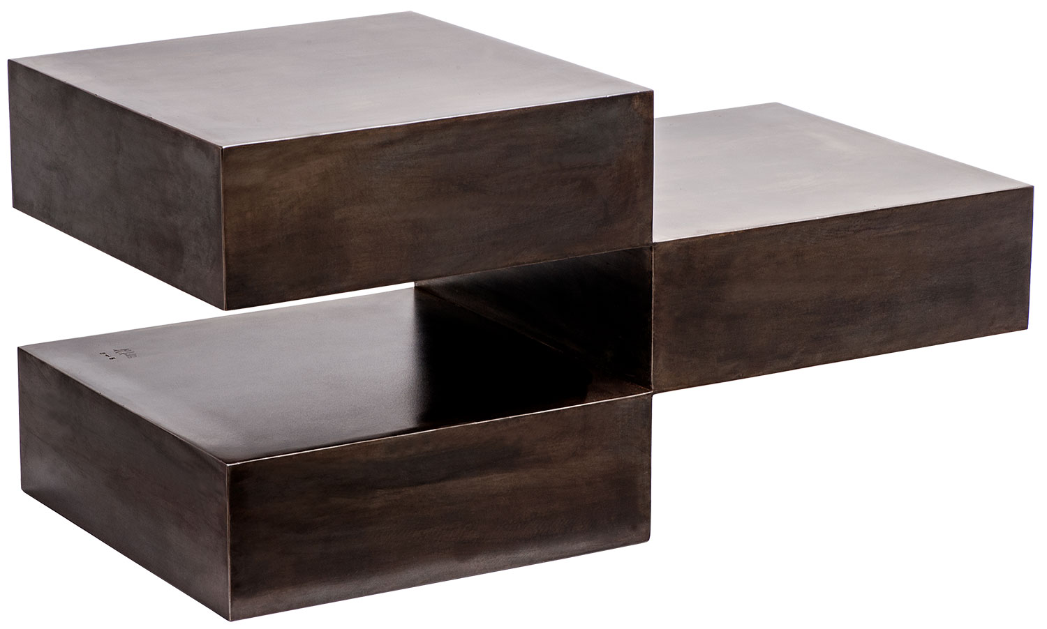 Stephan Siebers: Stahlskulptur ‚CUBE IN THREE PIECES‘ (2011)
