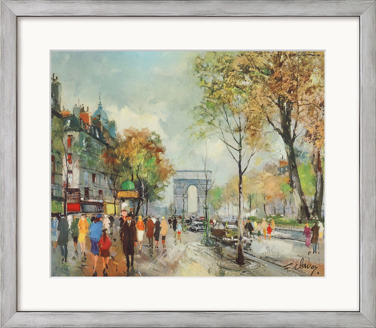 Fernand Claver: Bild ‚Paris‘, gerahmt