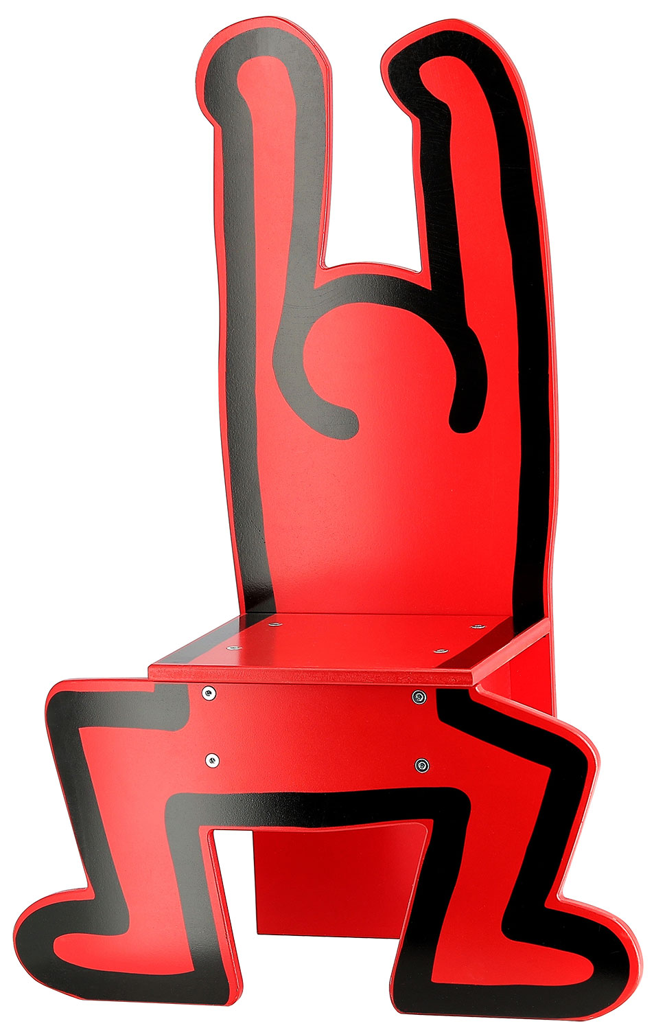 Kinderstuhl ‚Keith Haring‘, rote Version