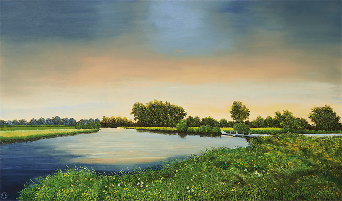 Arnold Voet: Bild ‚New Day‘ (2023), auf Keilrahmen