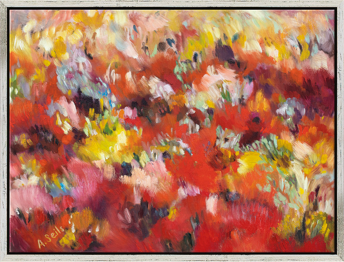 Alexandra Seils: Bild ‚Willst du dein Herz mir schenken‘ (2023), gerahmt