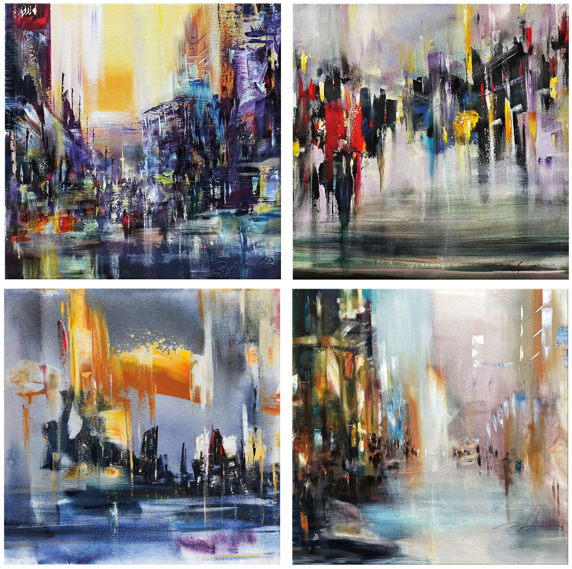 Robert Hettich: 4 Bilder im Set (2021-23)