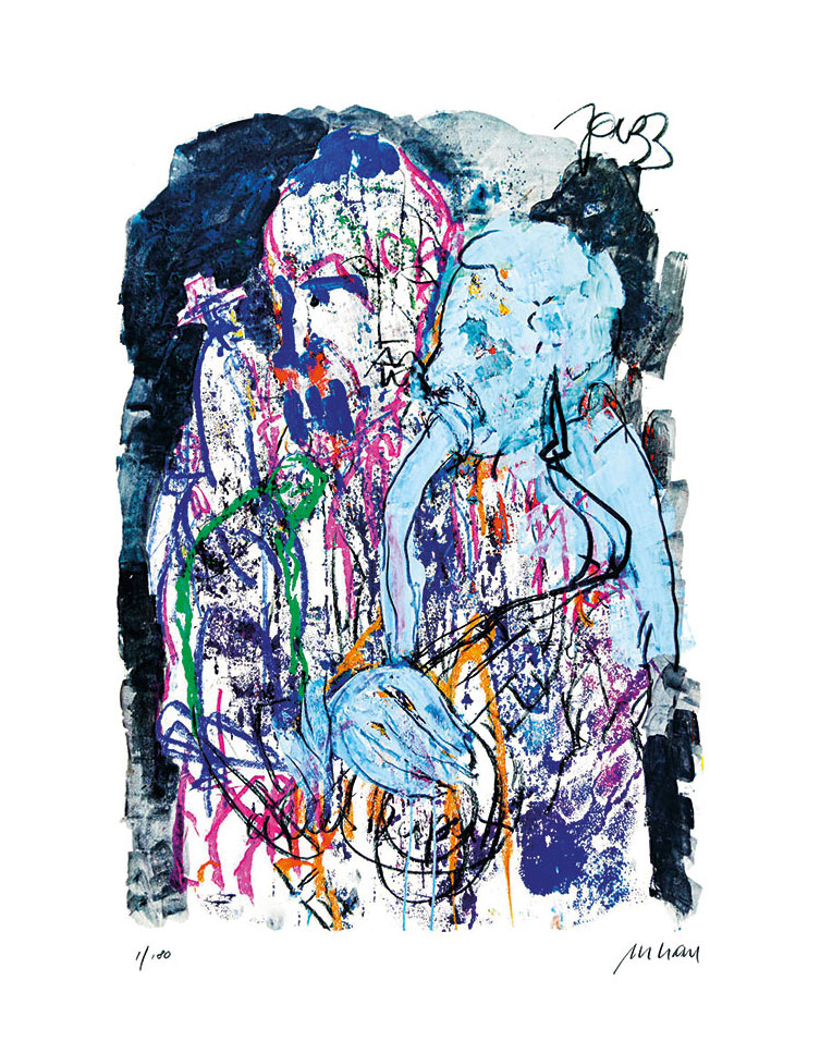Armin Mueller-Stahl: Bild ‚Smooth Jazz‘ (2023), ungerahmt
