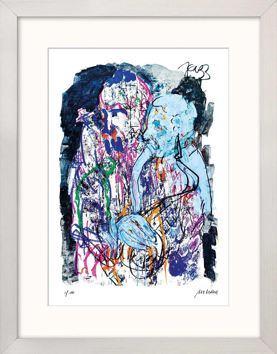 Armin Mueller-Stahl: Bild ‚Smooth Jazz‘ (2023), gerahmt