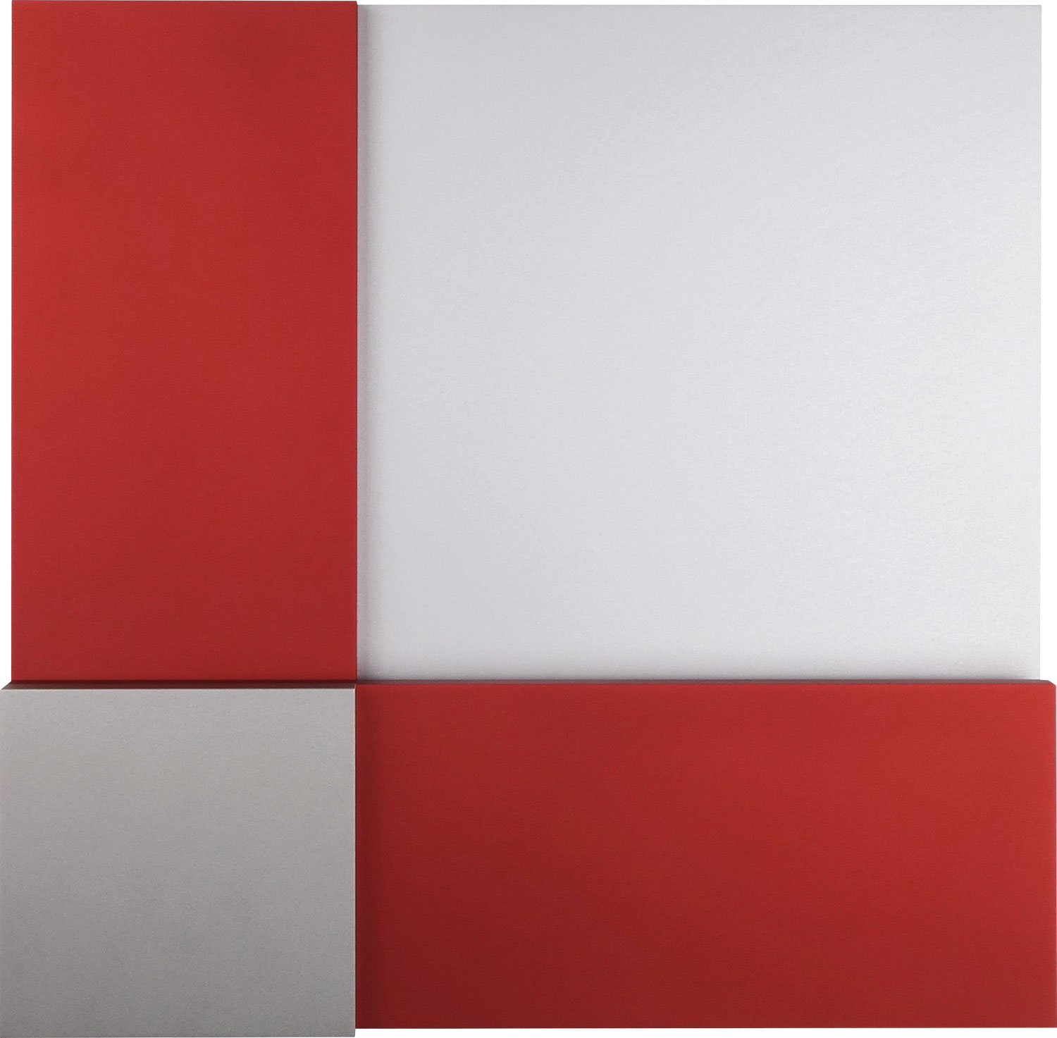 Stephan Siebers: Wandskulptur ‚TWO RECTANGELES FORM TWO SQUARES‘ (2019)
