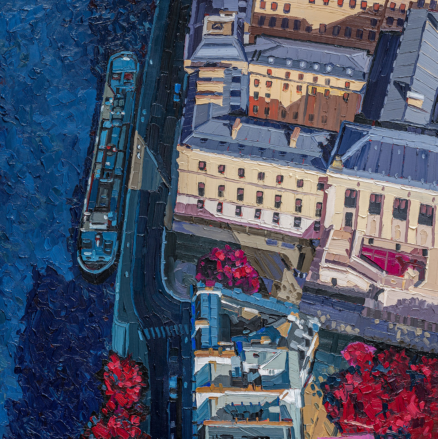 Oliver Weiller: Bild ‚Paris Quai de l’Horloge‘ (2022) (Original / Unikat), auf Keilrahmen