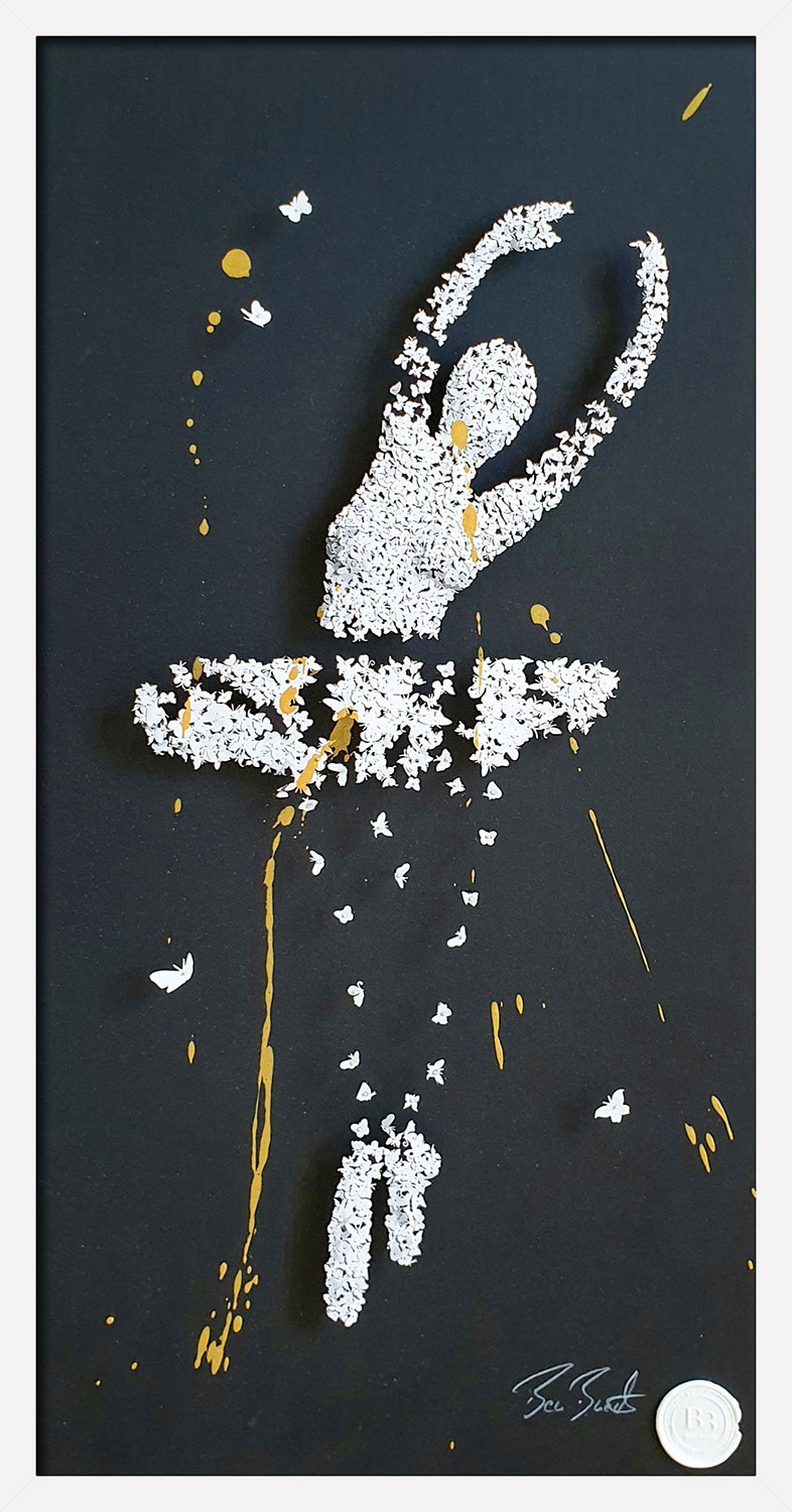 Ben Buechner: 3D-Bild ‚Ballerina 2020‘, gerahmt, Skulptur