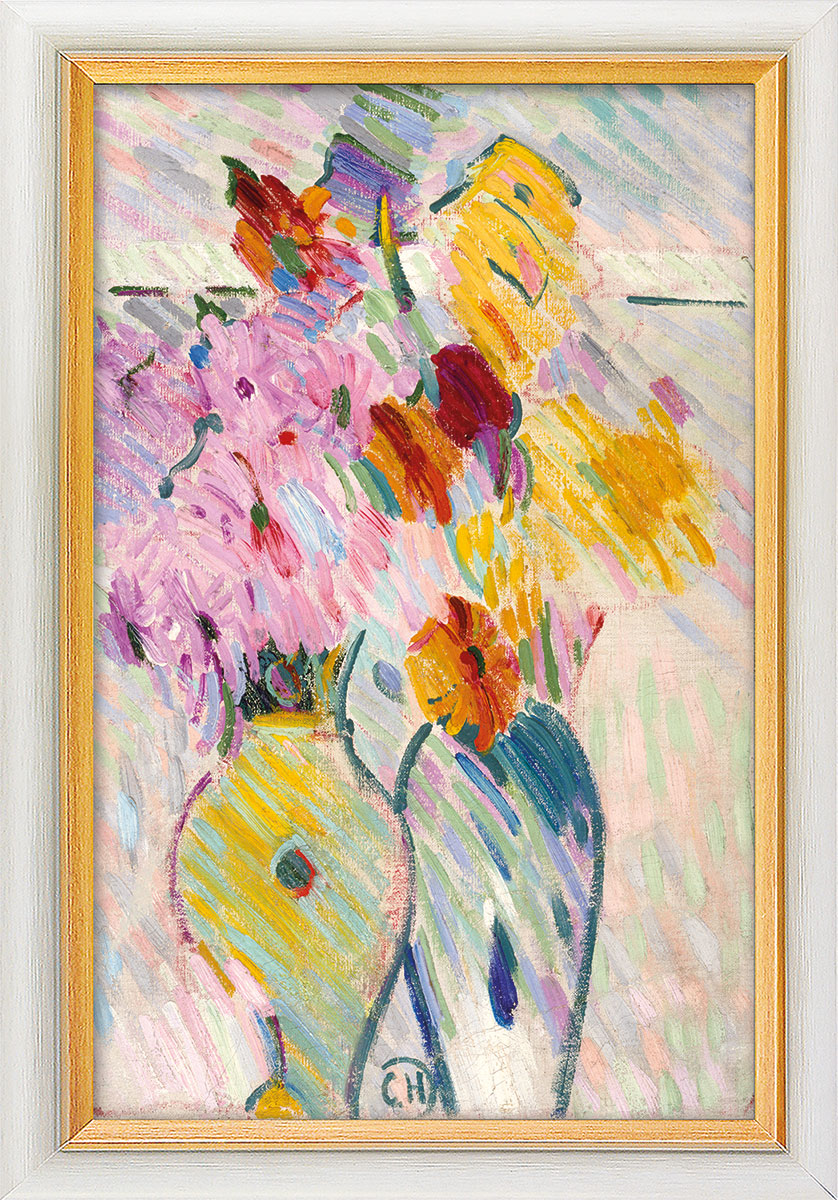 Curt Herrmann: Bild ‚Blumenstillleben‘ (1910/14), gerahmt