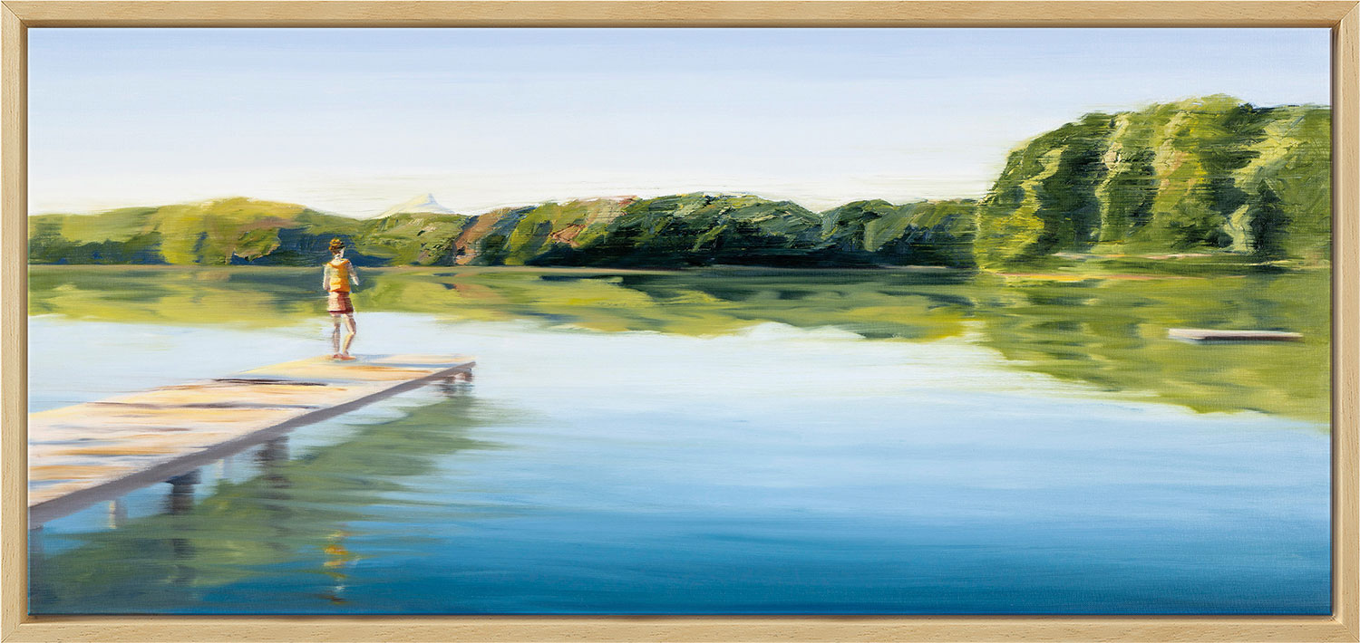 Anja Struck: Bild ‚Die Natur malt Farben in mein Herz‘ (2023), gerahmt