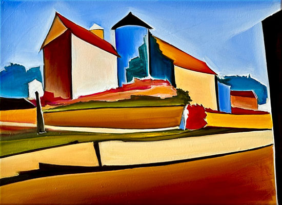 Christin Lutze: Bild ‚Traumschloss II‘ (2024) (Original / Unikat), auf Keilrahmen