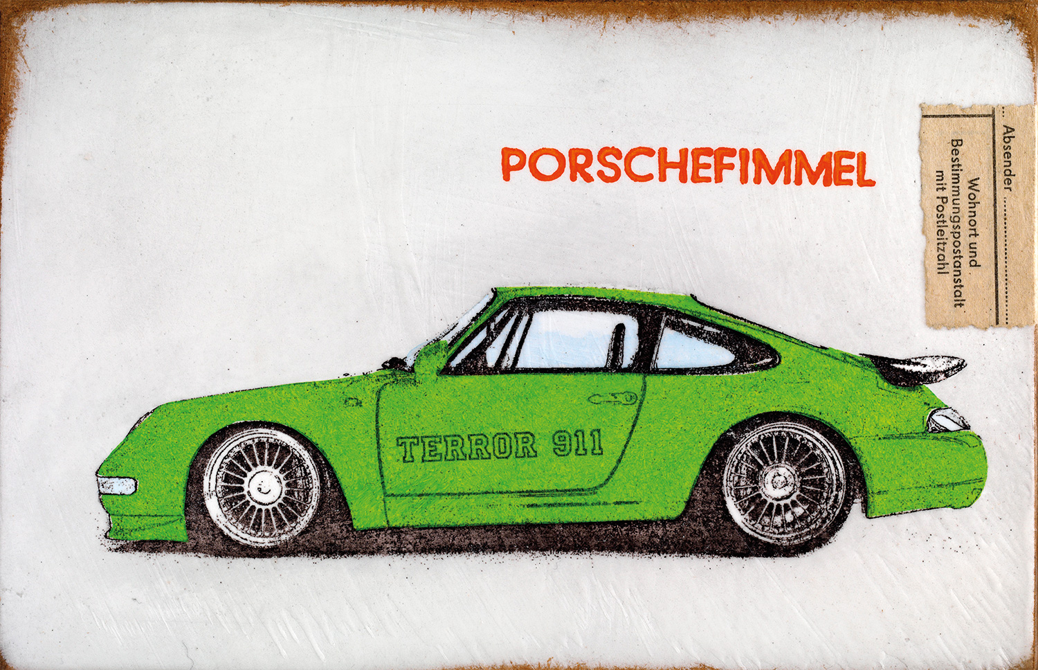 Jan M. Petersen: Bild ‚Porschefimmel grün‘