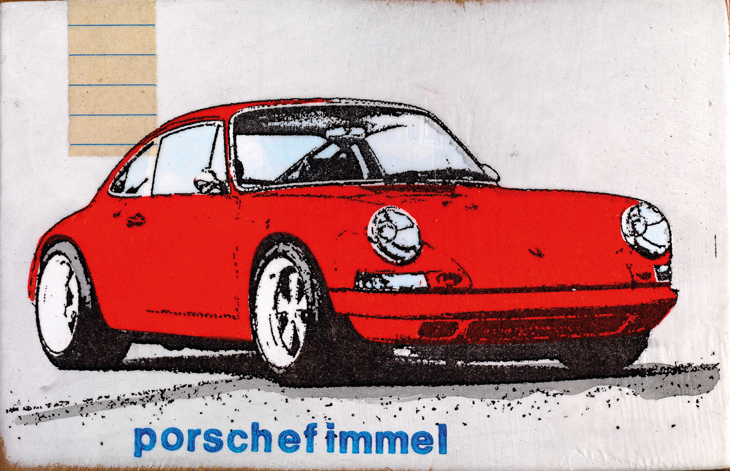 Jan M. Petersen: Bild ‚Porschefimmel rot‘
