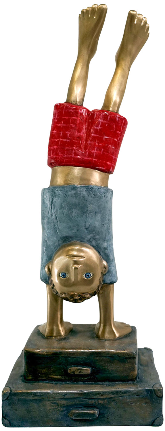 Tamara Suhr: Skulptur ‚Perspektivwechsel‘ (2023), Bronze