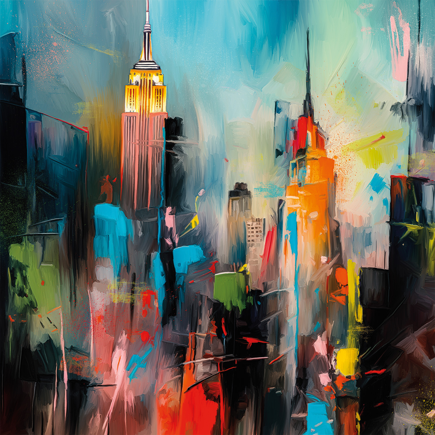 Holger Mühlbauer-Gardemin: Bild ‚New York Colors‘ (2023), ungerahmt