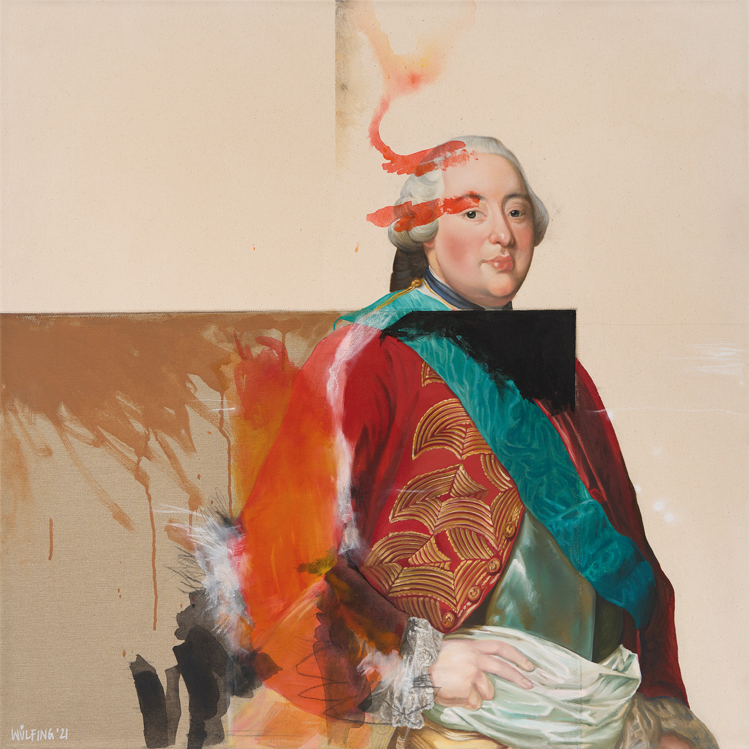 Anja Wülfing: Bild ‚Louis Philippe I, after Roslin‘ (2022)