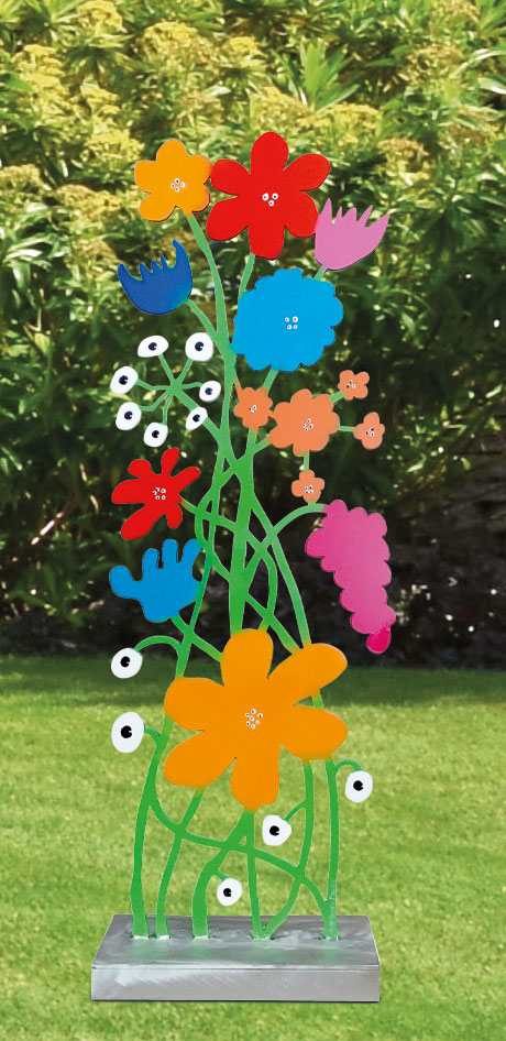 Patrick Preller: Gartenskulptur ‚Feuerwerk der Blumen‘
