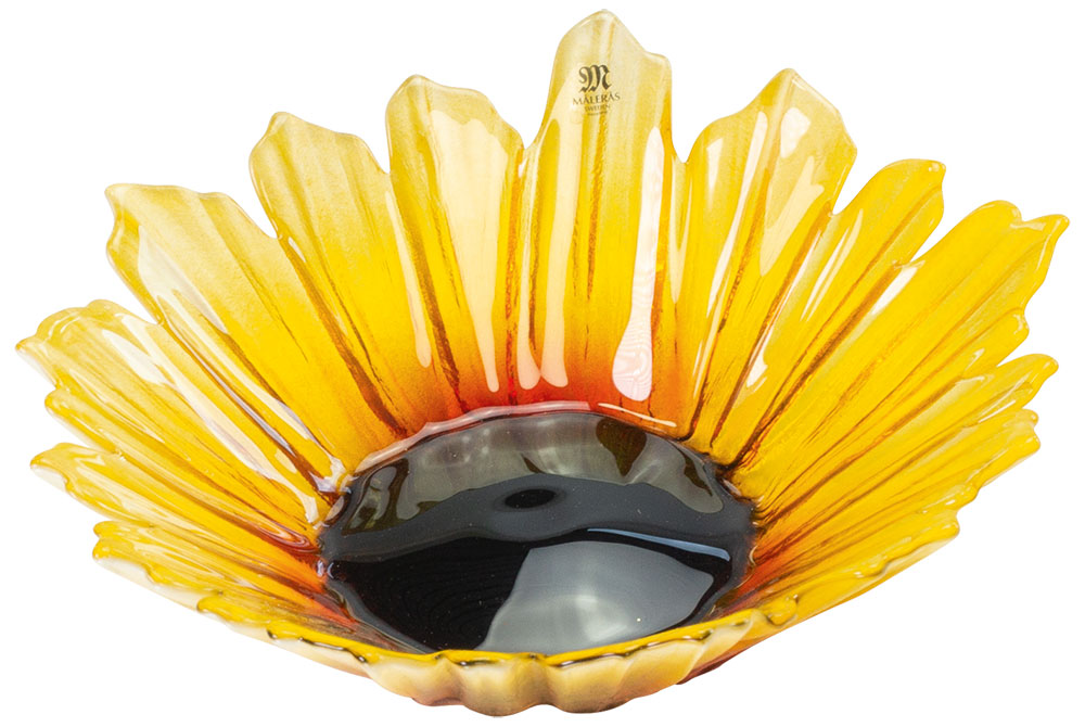 Mats Jonasson: Glasschale ‚Sonnenblume‘ (klein, Ø ca. 17,5 cm)