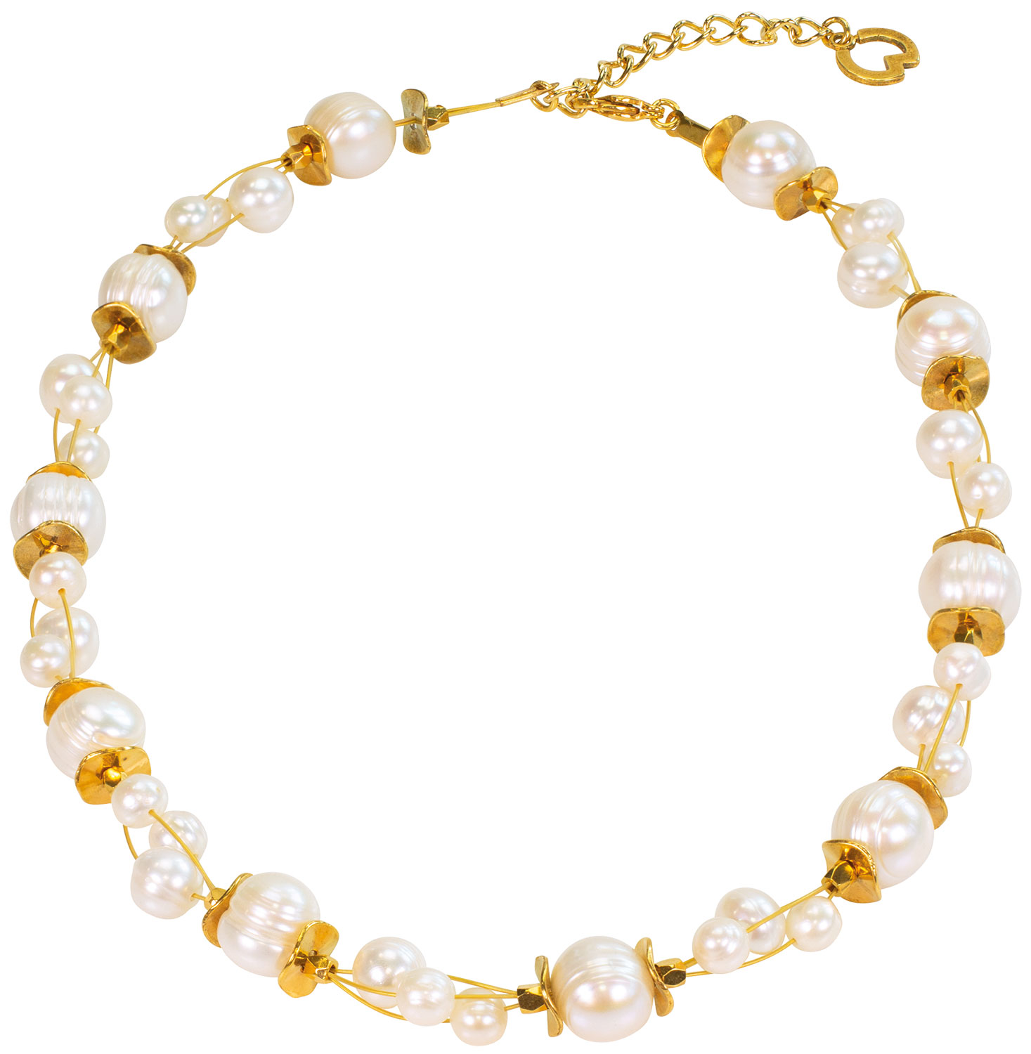 Petra Waszak: Perlencollier ‚Hawaii‘, Schmuck