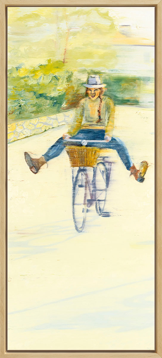 Anja Struck: Bild ‚Leichtigkeit‘ (2017), gerahmt