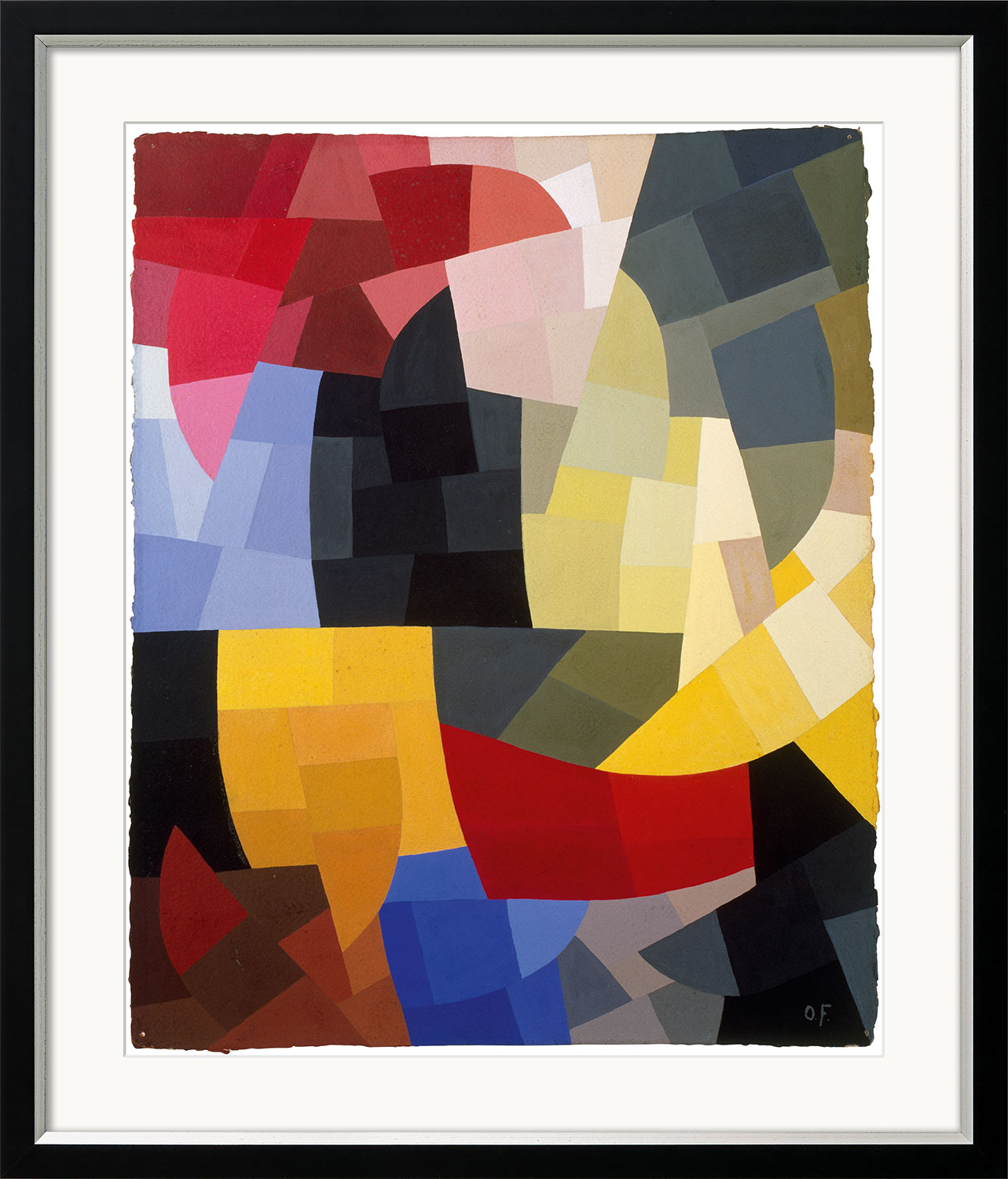 Otto Freundlich: Bild ‚Komposition‘ (1939), gerahmt