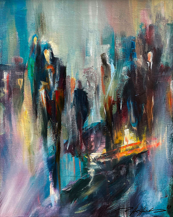 Robert Hettich: Bild ‚Avatar‘ (2023) (Original / Unikat), auf Keilrahmen