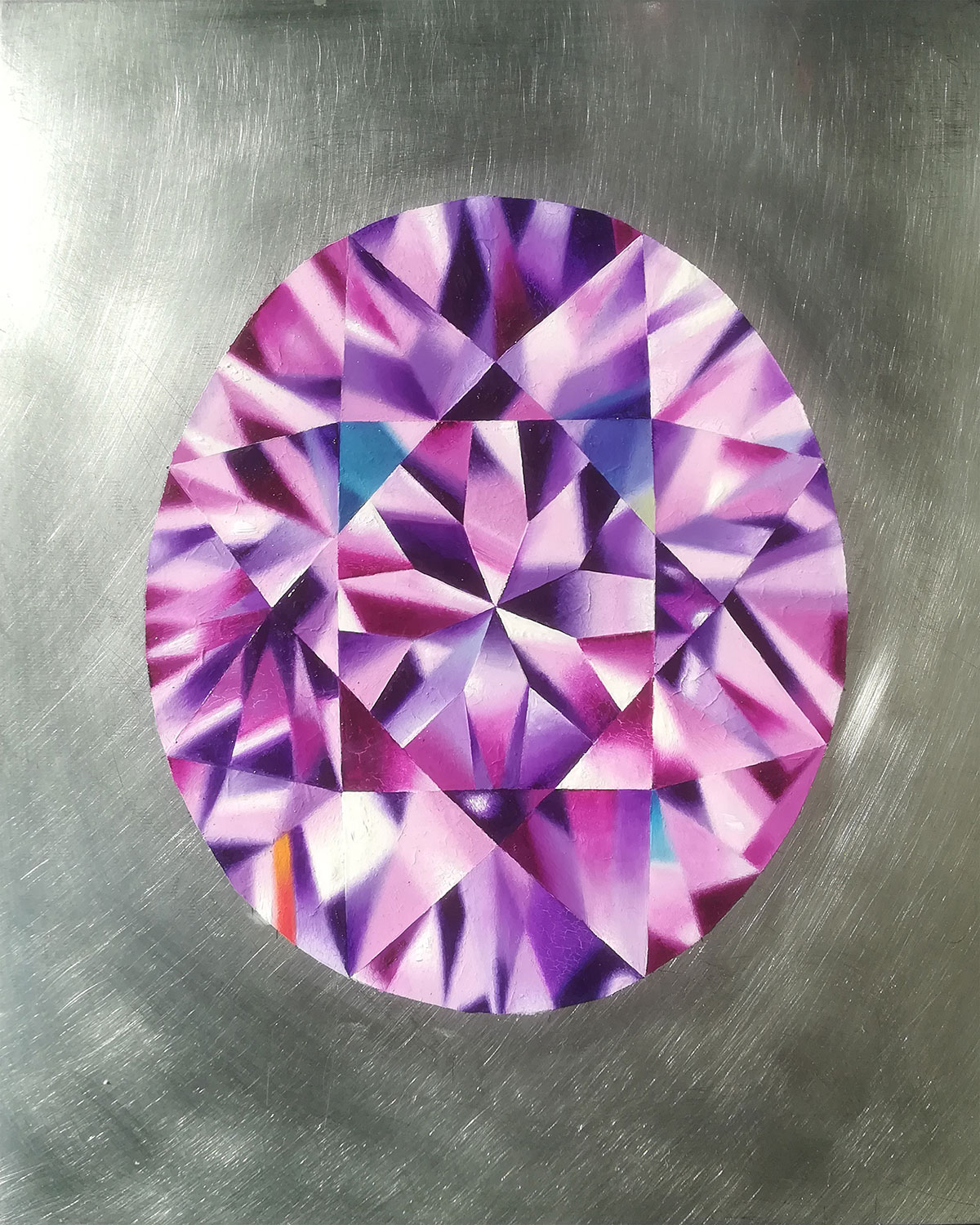 Maxim Probst: Bild ‚Rosa Oval‘ (2020) (Original / Unikat)