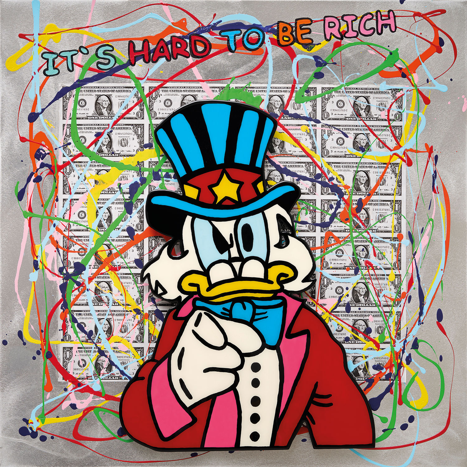 Michael Pfannschmidt: Bild ‚Its Hard To Be Rich‘ (2023), ungerahmt