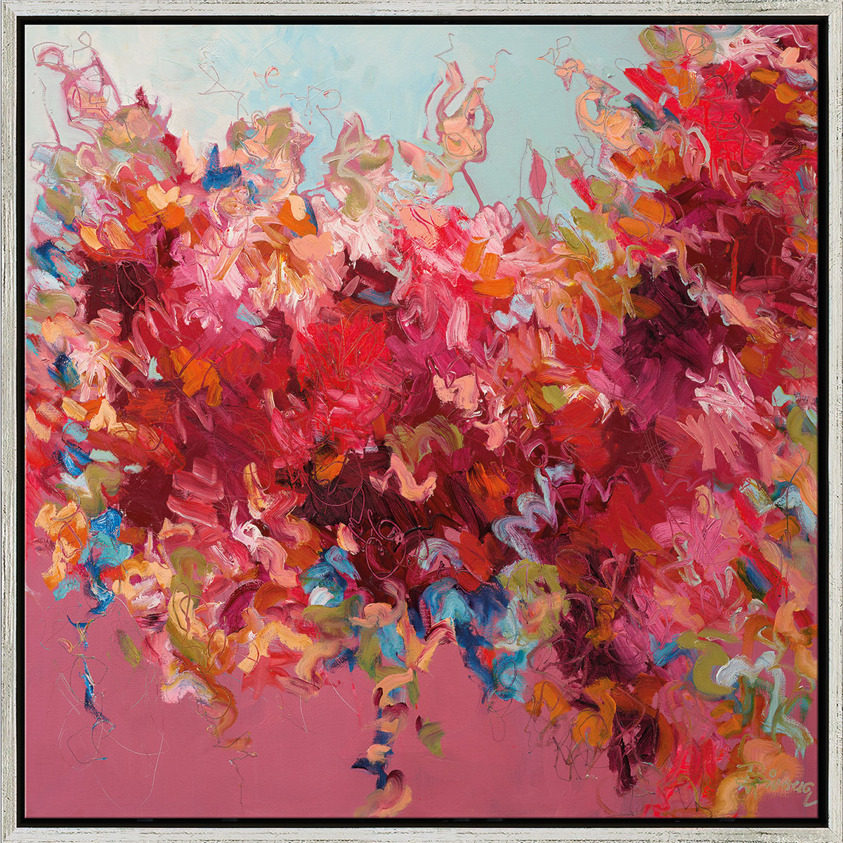 Ute Bivona: Bild ‚A Soulful of Love‘ (2023), gerahmt