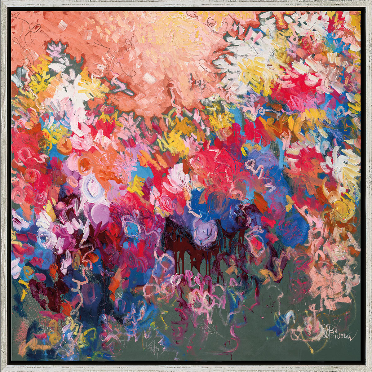 Ute Bivona: Bild ‚A Pocketful of Hopes‘ (2023), gerahmt