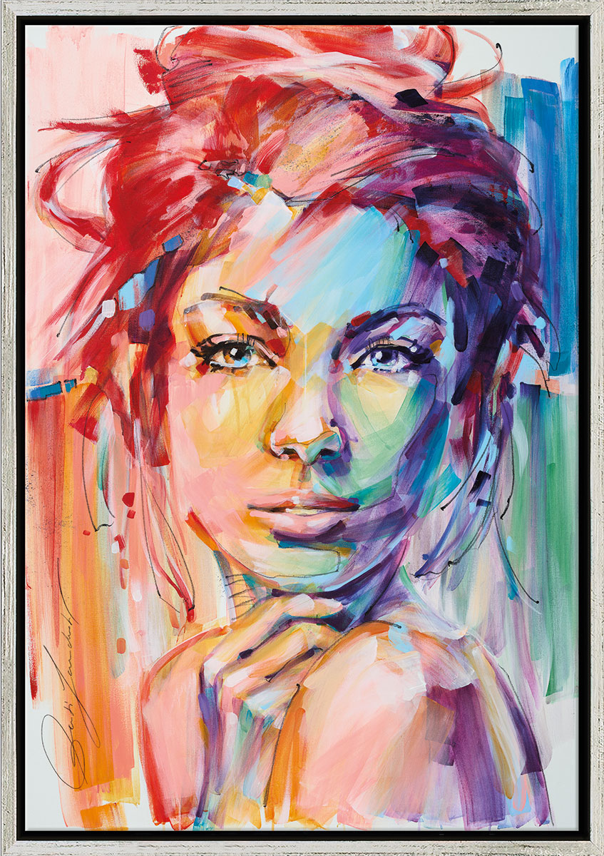 Gerti Landwehr: Bild ‚Colorful Dreams‘ (2023), gerahmt