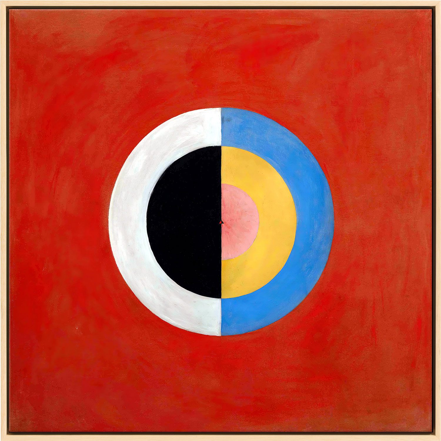 Bild ‚Der Schwan, Nr. 17‘ (Hilma af Klint, 1914-1915), Version naturfarben gerahmt