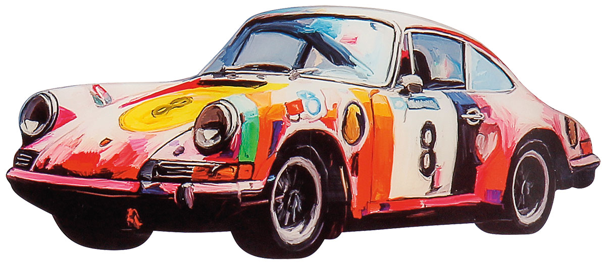 Holger Mühlbauer-Gardemin: Bild ‚Porsche 911‘ (2023), Version Cut-Out