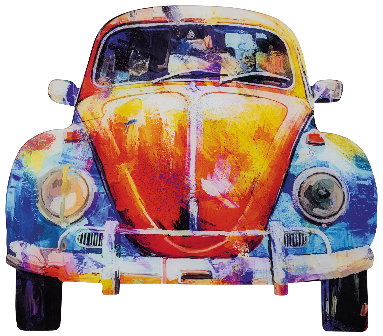 Holger Mühlbauer-Gardemin: Bild ‚VW Käfer‘ (2023), Version Cut-Out