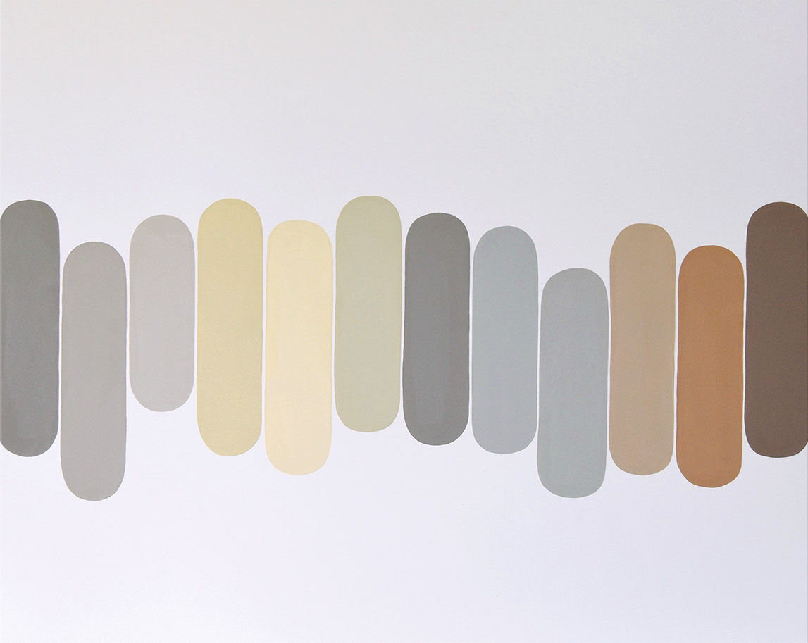 Astrid Stoeppel: Bild ‚Neutral Formation #3‘ (2023), auf Keilrahmen