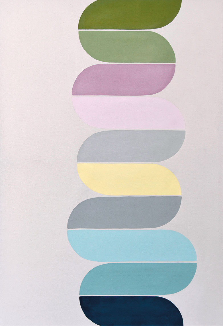 Astrid Stoeppel: Bild ‚Matt Formation #2‘ (2024), auf Keilrahmen