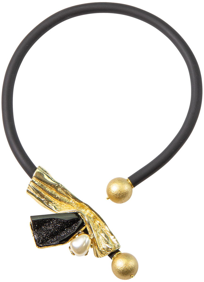 Anna Mütz: Collier ‚Forest‘, schwarze Version, Schmuck