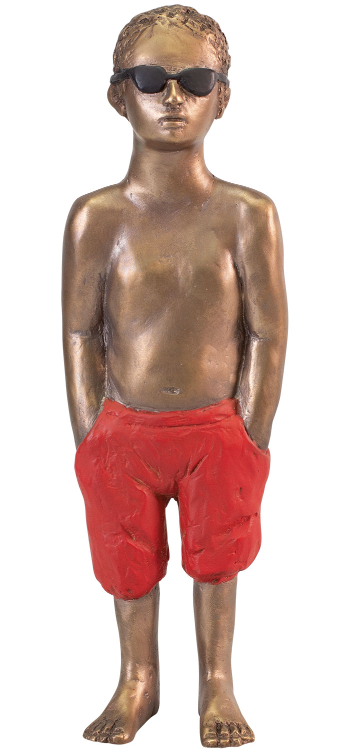 Peter Hermann: Skulptur ‚Beachboy‘ (2024), Bronze
