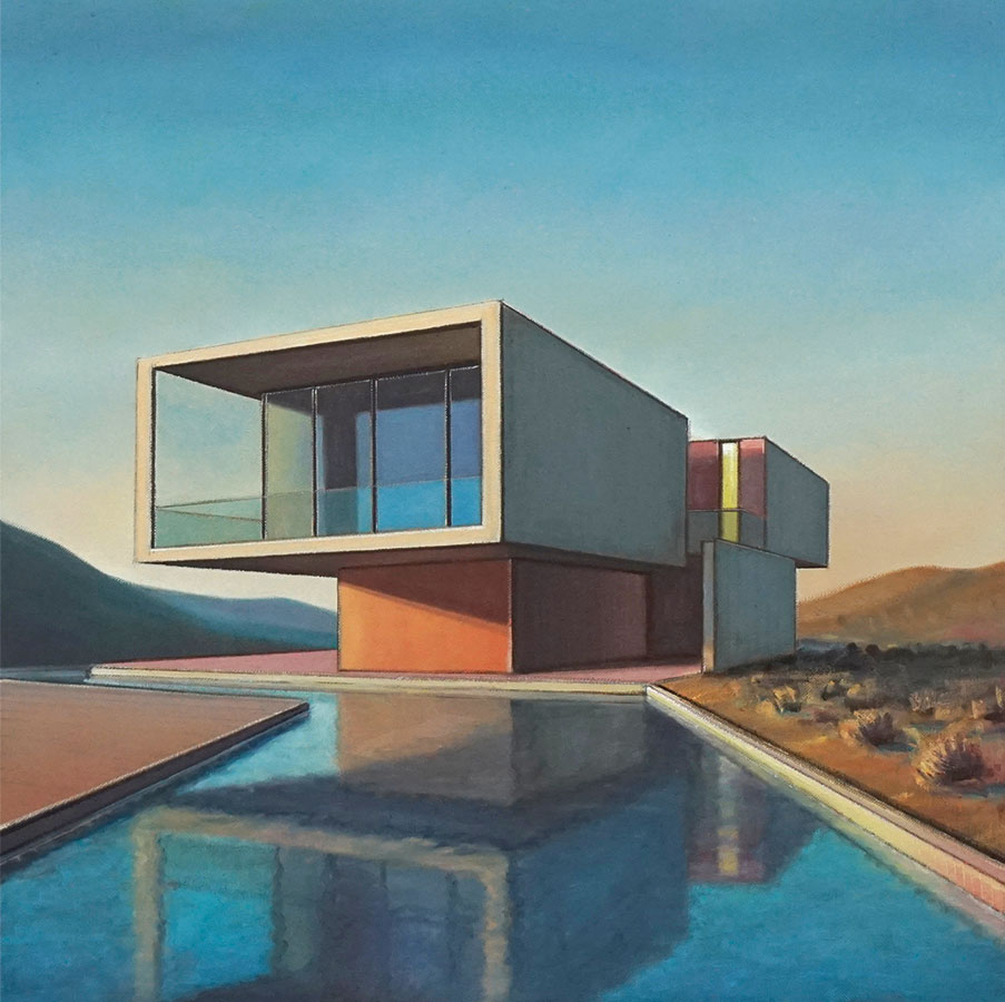 Tobias Stutz: Bild ‚House sAlbot XIX‘ (2024) (Original / Unikat), auf Keilrahmen