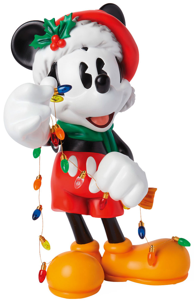 Jim Shore: Dekofigur ‚Christmas Mickey‘, Kunstguss