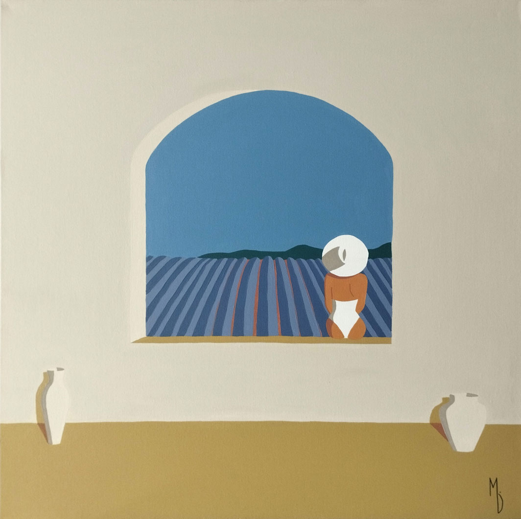 Marie Deforche: Bild ‚Provence #2‘ (2024) (Original / Unikat), auf Keilrahmen